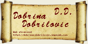 Dobrina Dobrilović vizit kartica